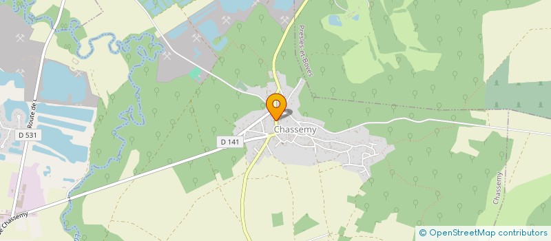 localisation de l'entreprise ASSOCIATION JEANMARC BRUNET AB.  CHASSEMY