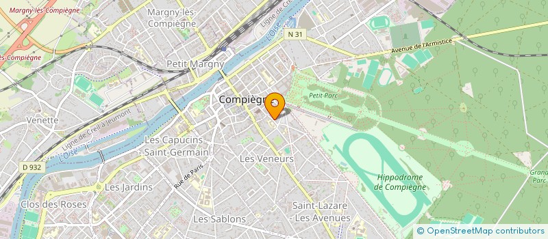 localisation de l'entreprise ASSOCIATION JEANNE D ARC à COMPIEGNE