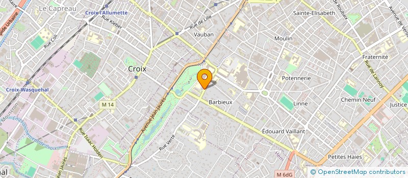 localisation de l'entreprise ASSOCIATION JEANNE D ARC SPORT  ROUBAIX