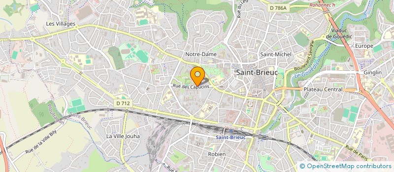 localisation de l'entreprise ASSOCIATION JEANNE GUERNION à SAINT-BRIEUC