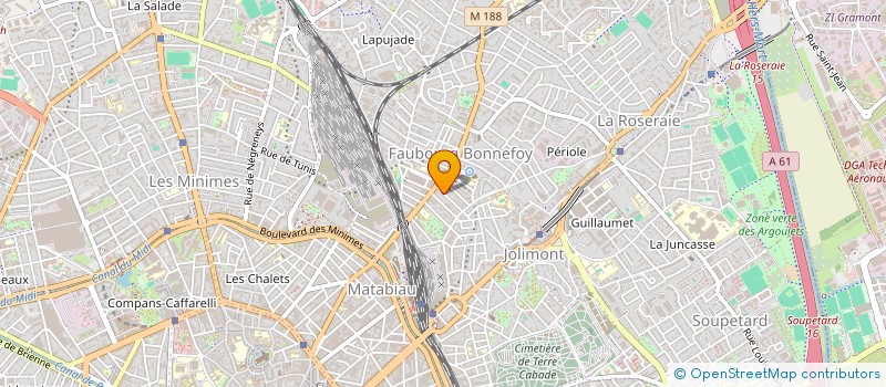 localisation de l'entreprise ASSOCIATION JEHAN JONAS SECOND SOUFFLE  TOULOUSE