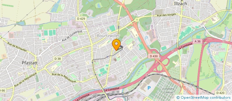 localisation de l'entreprise ASSOCIATION JEUN'ESE CITE  MULHOUSE