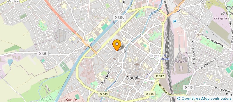localisation de l'entreprise ASSOCIATION JEUNE CHAMBRE ECONOMIQUE à DOUAI