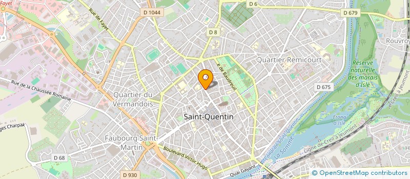 localisation de l'entreprise ASSOCIATION JEUNE CHAMBRE ECONOMIQUE DE SAINT QUENTIN ET DE VERMANDOIS à SAINT-QUENTIN