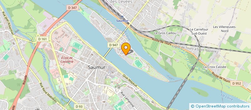 localisation de l'entreprise ASSOCIATION JEUNE ESPOIR  SAUMUR