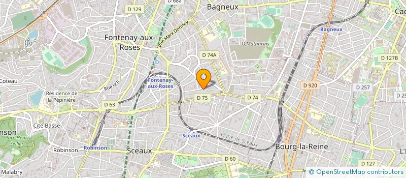 localisation de l'entreprise ASSOCIATION JEUNES DANS LA CITE à FONTENAY-AUX-ROSES