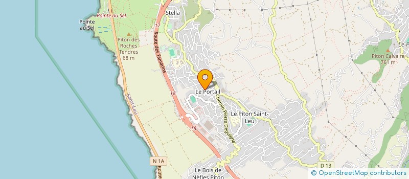 localisation de l'entreprise ASSOCIATION JEUNES DE PITON ST LEU à SAINT-LEU