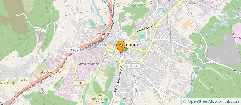 localisation de l'entreprise ASSOCIATION JEUNES ESPERANCE à GARDANNE