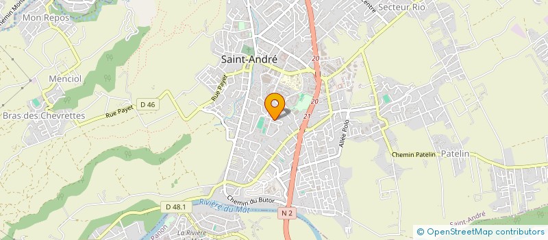 localisation de l'entreprise ASSOCIATION JEUNES ESPOIR CHEMIN LEBON  SAINT-ANDRE