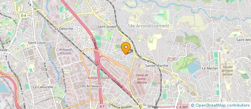 localisation de l'entreprise ASSOCIATION JEUNES ESPOIRS DE LA PATERNELLE à MARSEILLE