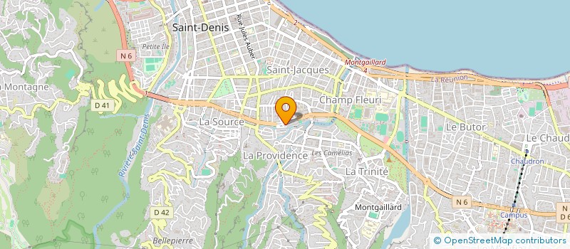 localisation de l'entreprise ASSOCIATION JEUNES ESPOIRS DU RUISSEAU à SAINT-DENIS