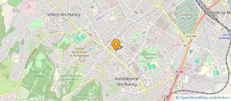 localisation de l'entreprise ASSOCIATION JEUNES ET CITE  VANDUVRE-LES-NANCY