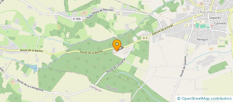 localisation de l'entreprise ASSOCIATION JEUNES HANDICAPES SPORT CULTURE ET LOISIRS  RIEUMES