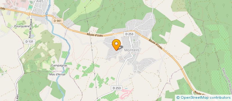 localisation de l'entreprise ASSOCIATION JEUNES MONTEILS  MONTEILS