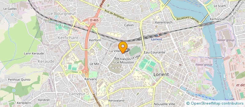 localisation de l'entreprise ASSOCIATION JEUNES SAPEURS POMPIERS LORIENT  LORIENT