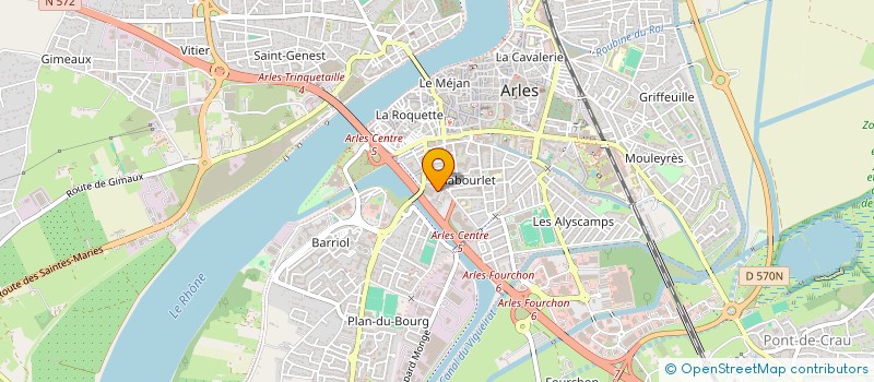 localisation de l'entreprise ASSOCIATION JEUNES SPORTIFS à ARLES