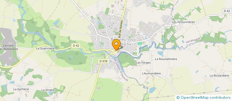 localisation de l'entreprise ASSOCIATION JEUNES TALENTS  BEAULIEU-SOUS-LA-ROCHE