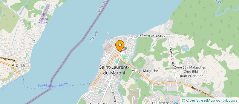 localisation de l'entreprise ASSOCIATION JEUNESSE 2000 à SAINT-LAURENT-DU-MARONI