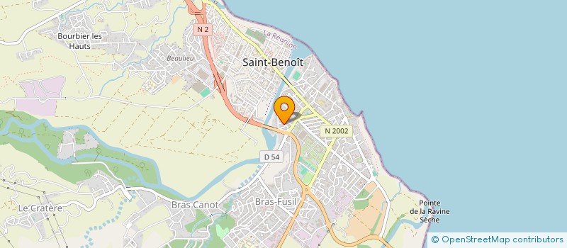 localisation de l'entreprise ASSOCIATION JEUNESSE BRAS-FUSIL à SAINT-BENOIT