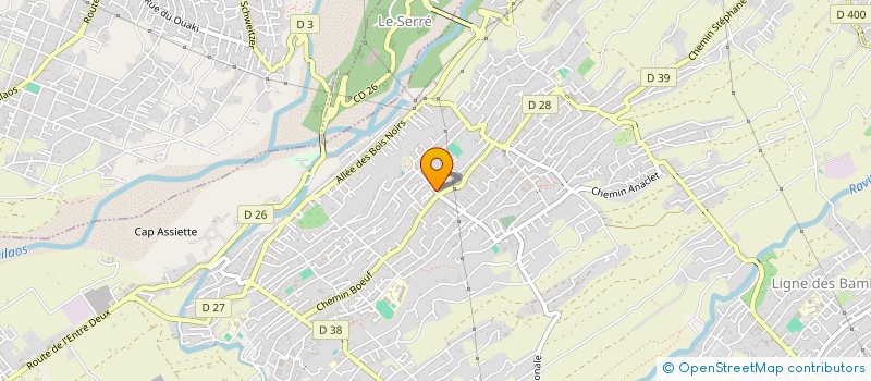localisation de l'entreprise ASSOCIATION JEUNESSE CITE DES MANGUIERS à SAINT-PIERRE