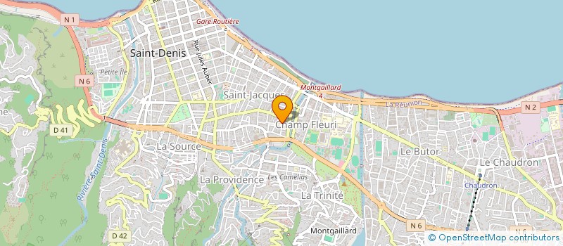 localisation de l'entreprise ASSOCIATION JEUNESSE COMORIENS OCEAN INDIEN à SAINT DENIS