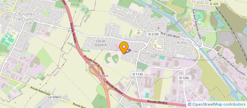 localisation de l'entreprise ASSOCIATION JEUNESSE EN ACTION  AUBY