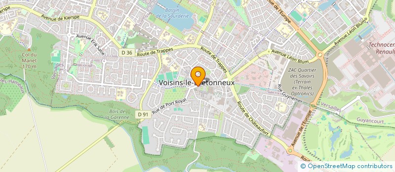 localisation de l'entreprise ASSOCIATION JEUNESSE EVASION à VOISINS-LE-BRETONNEUX