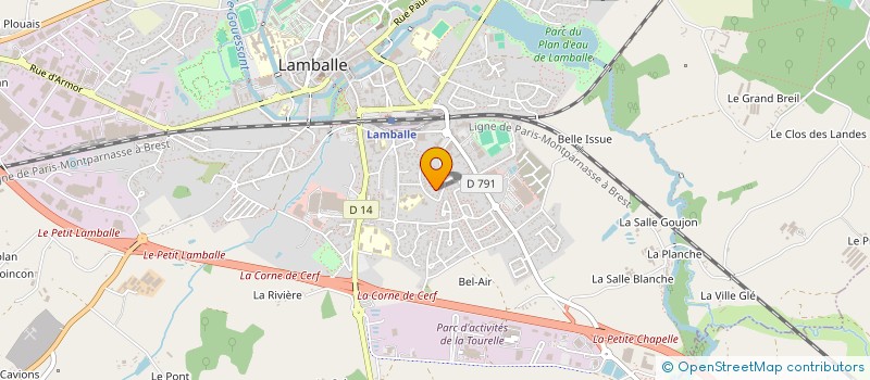 localisation de l'entreprise ASSOCIATION JEUNESSE FRANCE HARCELEMENT à LAMBALLE-ARMOR