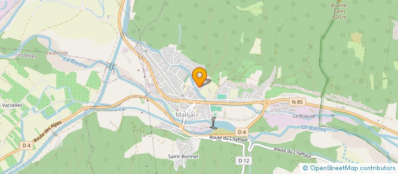 localisation de l'entreprise ASSOCIATION JEUNESSE MALIJAIENNE  MALIJAI