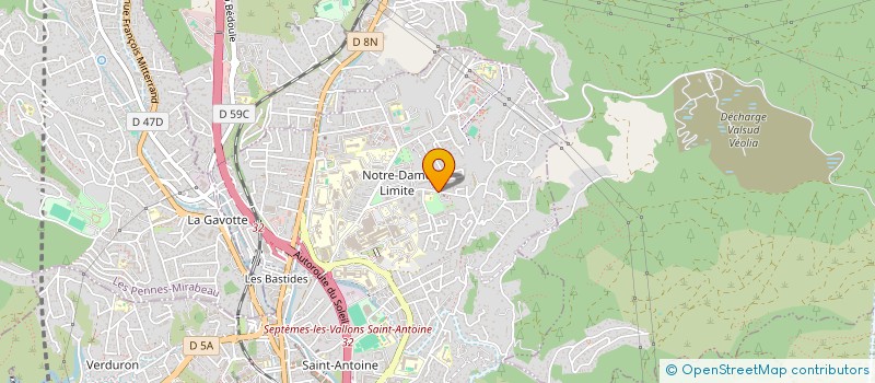 localisation de l'entreprise ASSOCIATION JEUNESSE MARSEILLE NORD à MARSEILLE
