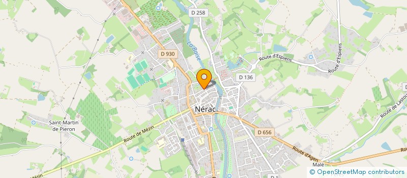 localisation de l'entreprise ASSOCIATION JEUNESSE MONTAGNE  NERAC