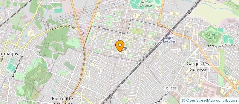 localisation de l'entreprise ASSOCIATION JEUNESSE PORTE OUVERTE (AJPO)  SARCELLES