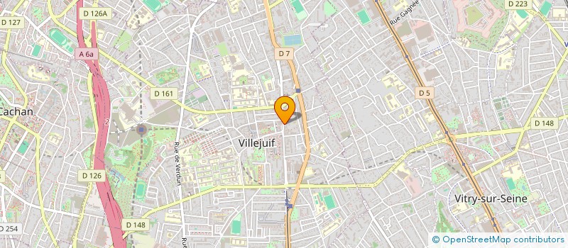 localisation de l'entreprise ASSOCIATION JEUNESSE SANS FRONTIERES à VILLEJUIF