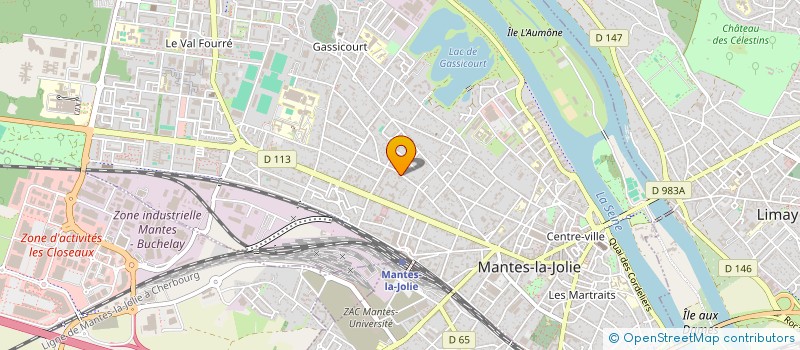 localisation de l'entreprise ASSOCIATION JEUNESSE TURQUOISE DE MANTES  MANTES-LA-JOLIE