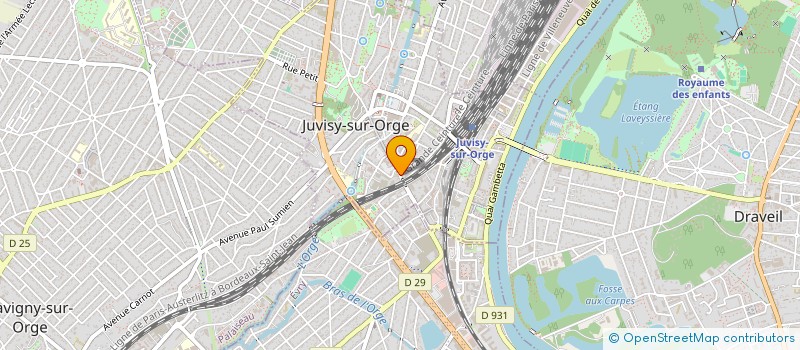 localisation de l'entreprise ASSOCIATION JEUNESSE VACANCES LOISIR à JUVISY-SUR-ORGE