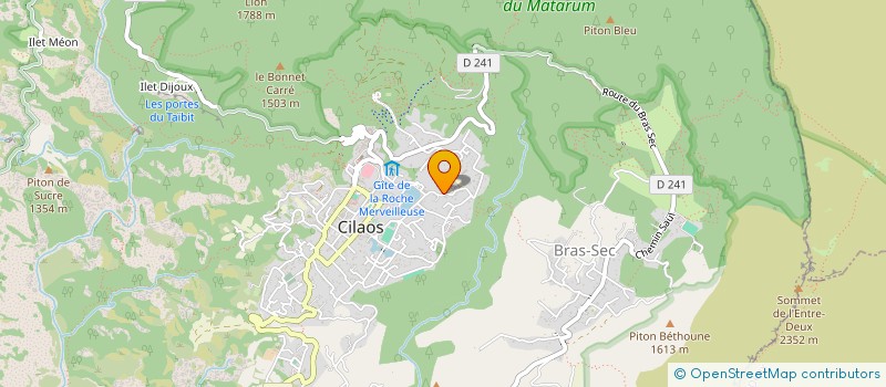 localisation de l'entreprise ASSOCIATION JEUX DU CIRQUE DE CILAOS  CILAOS