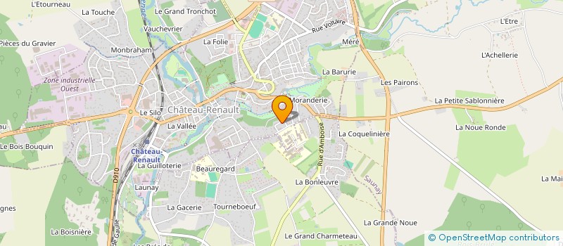 localisation de l'entreprise ASSOCIATION JEUX M'AMUSE 37  CHATEAU-RENAULT