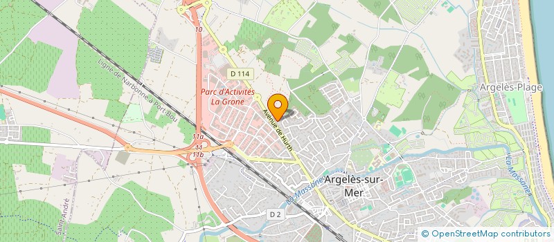 localisation de l'entreprise ASSOCIATION JFG PROD  SAINT-GENIS-DES-FONTAINES