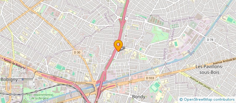 localisation de l'entreprise ASSOCIATION JIGUIYA BONDY FRANCE  BONDY