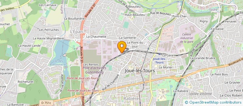 localisation de l'entreprise ASSOCIATION JOCONDIENNE DES ARTS  JOUE-LES-TOURS