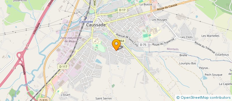 localisation de l'entreprise ASSOCIATION JOJO N'CO  CAUSSADE