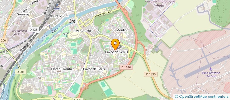 localisation de l'entreprise ASSOCIATION JORGE LUBAKI  CREIL