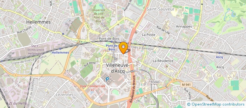 localisation de l'entreprise ASSOCIATION JOSHA MUSIC  VILLENEUVE-D'ASCQ