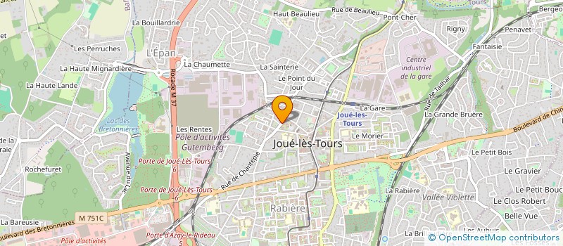 localisation de l'entreprise ASSOCIATION  JOUE MEDICAL  JOUE-LES-TOURS