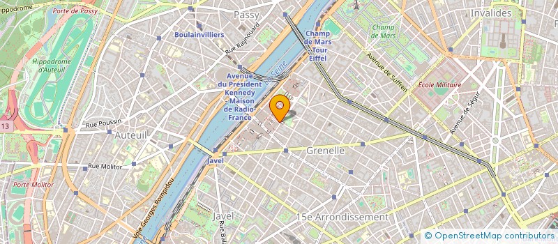 localisation de l'entreprise ASSOCIATION JOUEURS SQUASH  PARIS