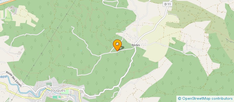 localisation de l'entreprise ASSOCIATION JOUQUARDE DE CHASSE AUX CERVIDES  JOUQUES