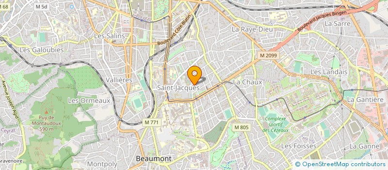 localisation de l'entreprise ASSOCIATION JOURNAL DES JEUNES  CLERMONT-FERRAND