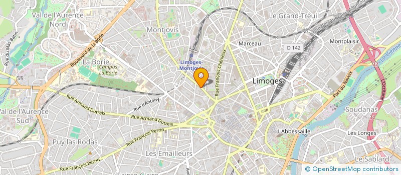 localisation de l'entreprise ASSOCIATION JOURNAL PERFORMANCES 87 à LIMOGES