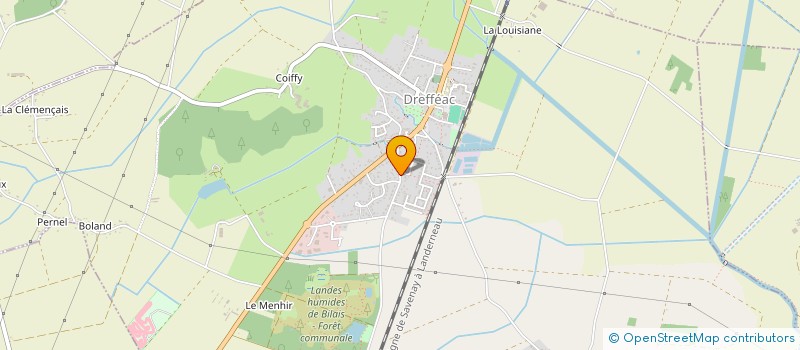 localisation de l'entreprise ASSOCIATION JU JUTSU ECOLE HAKKO RYU  DREFFEAC