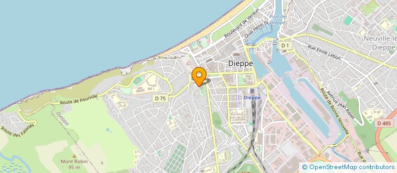 localisation de l'entreprise ASSOCIATION JUDO CLUB  DIEPPE